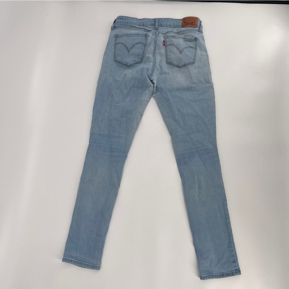 Levi’s 711 Ripped Blue Skinny Jeans Size 29 Women’s - Picture 3 of 8